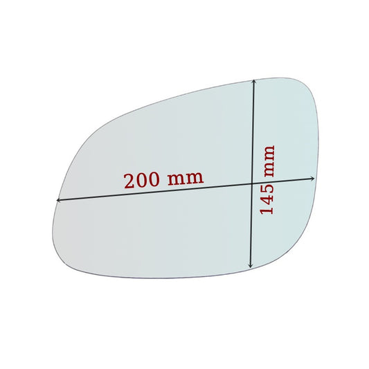 Miroir De Rechange côté DROIT pur Porsche Cayenne I (9PA) depuis 2003-2009 - MIROIRS-AUTO2004