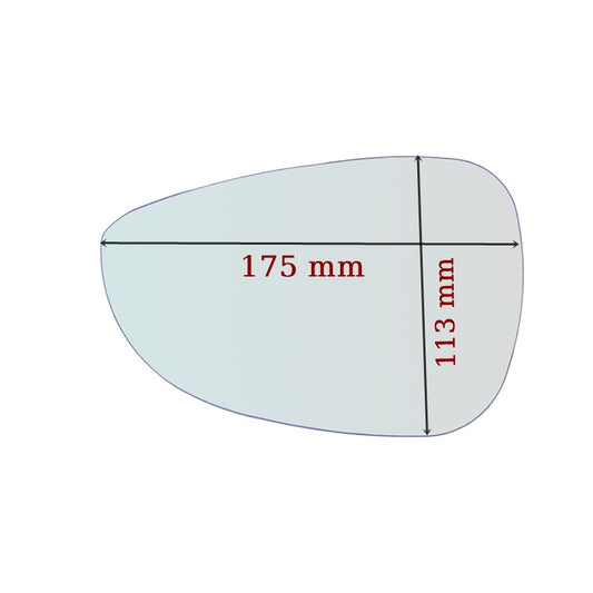 Vitre Miroir Asphérique DROIT Pur Ford Fiesta VI (CB1) depuis 2008> - MIROIRS-AUTO2004