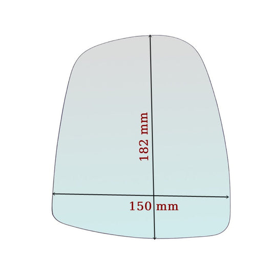 Vitre rétroviseur côté DROITE pur Nissan Primastar (X83) 2002-2013 - www.glass-europa.com