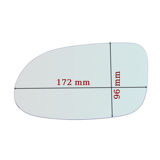 Vitre rétroviseur côté DROIT pur Mercedes SLK I (R170) depuis 1996-2004 GALLO RETROVISORI