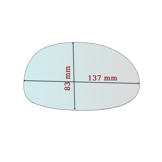 Vitre rétroviseur côté DROITE Moto Kymco BET/WIN - www.glass-europa.com