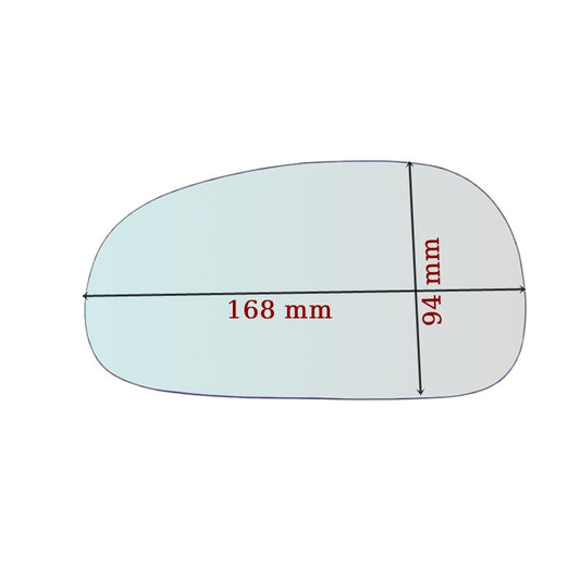 Miroir De Rechange côté GAUCHE pur Seat Leon II (1P) depuis 2005-2009 - MIROIRS-AUTO2004