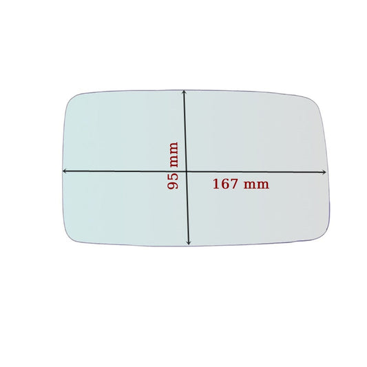 Vitre rétroviseur côté GAUCHE pur Volkswagen Vento depuis 1991-1998 GALLO RETROVISORI