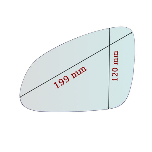 Vitre rétroviseur côté DROIT pur Opel Astra J depuis 2010-2015 GALLO RETROVISORI