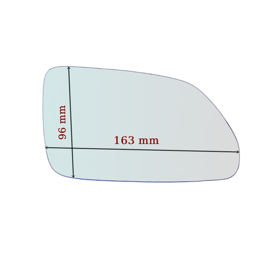 Vitre Miroir Asphérique DROIT Pur Volkswagen Polo (9N) depuis 2005-2009 - MIROIRS-AUTO2004