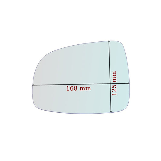 Miroir De Rechange côté DROIT pur Nissan Note I (E11) depuis 2005-2012 - MIROIRS-AUTO2004
