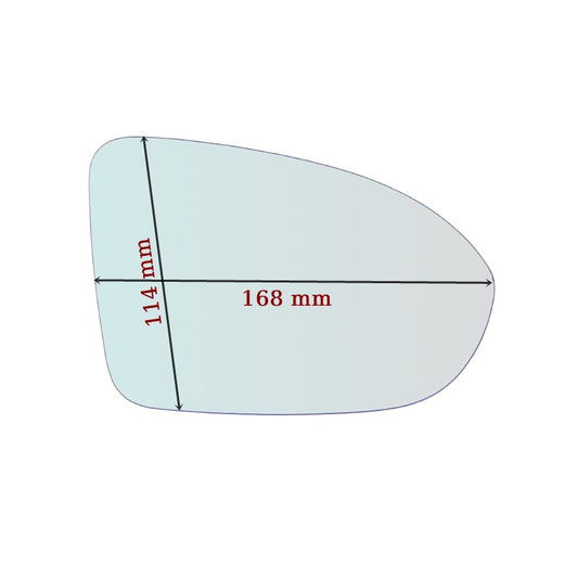 Miroir De Rechange côté GAUCHE pur Opel Insignia B (Z18) depuis 2017> - MIROIRS-AUTO2004