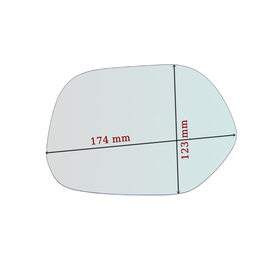 Vitre rétroviseur côté DROIT pur Toyota Picnic (XM1) depuis 1996-2001 - MIROIRS-AUTO2004