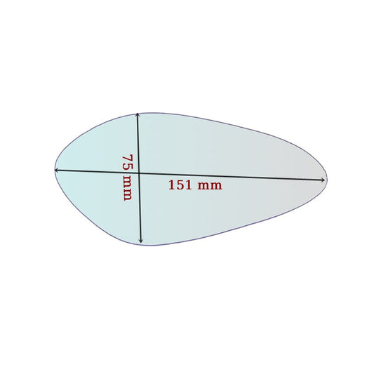 Vitre rétroviseur côté DROIT pur MV Augusta MW art.BB-03-Right - www.glass-europa.com