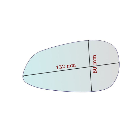 Vitre rétroviseur côté DROIT APRILIA ATLANTIC 400-500 SPRINT / 2005-2008 - www.glass-europa.com