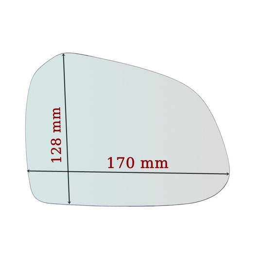 Miroir De Rechange côté DROIT pur Hyundai i10 II (BA) depuis 2013> GALLO RETROVISORI
