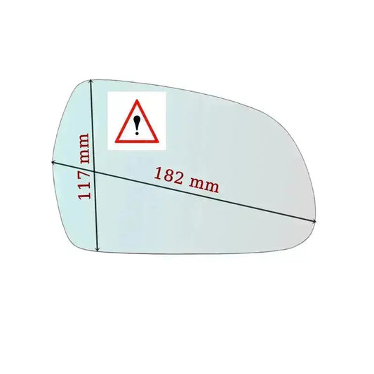 Vitre rétroviseur côté DROITE pur Audi A8 II (4E2) 2010-2012 GALLO RETROVISORI