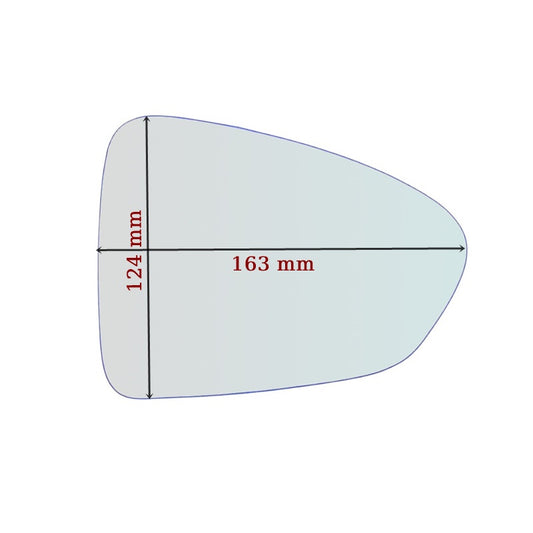 Vitre Miroir Asphérique DROIT Pur Fiat Tipo II (356) depuis 2015> - MIROIRS-AUTO2004