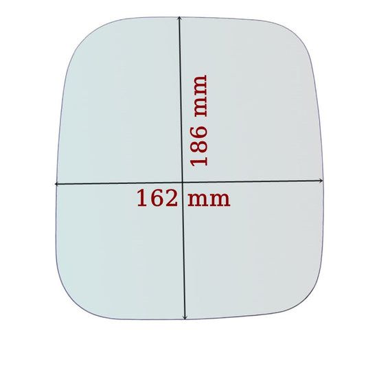 Vitre rétroviseur côté DROIT pur Mitsubishi Pajero Sport I (K7) depuis 1996> GALLO RETROVISORI