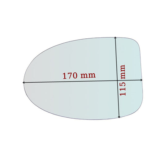 Vitre rétroviseur côté GAUCHE Renault Twingo I (C06) depuis 1993-2007 GALLO RETROVISORI