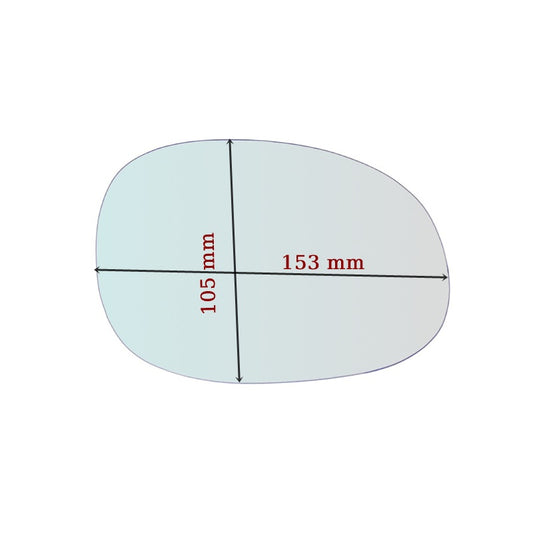 Miroir De Rechange côté DROIT pur Peugeot 206 depuis 1998-2003 - MIROIRS-AUTO2004