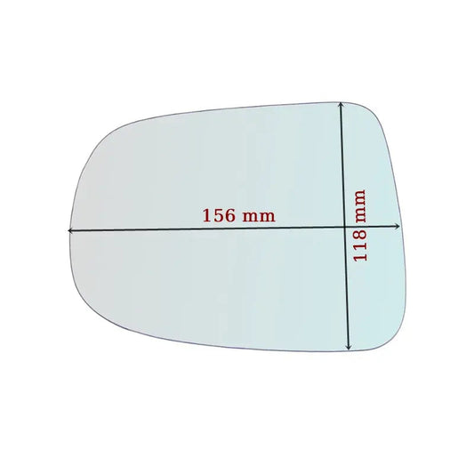 Vitre rétroviseur côté DROIT pur Daihatsu Cuore Top depuis 2007> - MIROIRS-AUTO2004