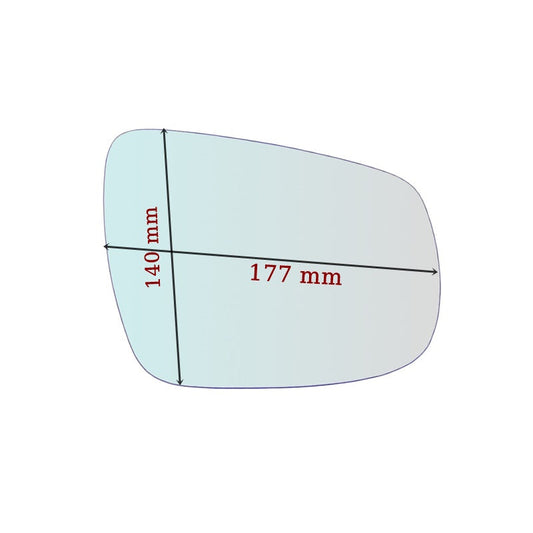 Miroir De Rechange côté GAUCHE pur DR 5.0 Depuis 2019> GALLO RETROVISORI