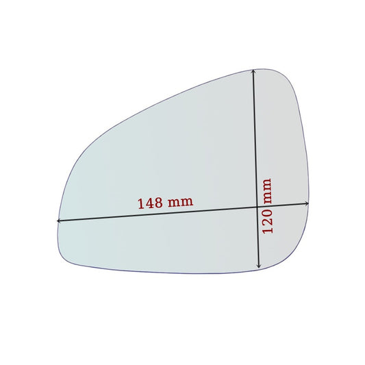 Miroir De Rechange côté DROIT pur Peugeot 407 II depuis 2010> - MIROIRS-AUTO2004
