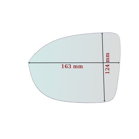 Vitre Miroir Asphérique DROIT Pur Volkswagen T-Cross II depuis 2022> - MIROIRS-AUTO2004
