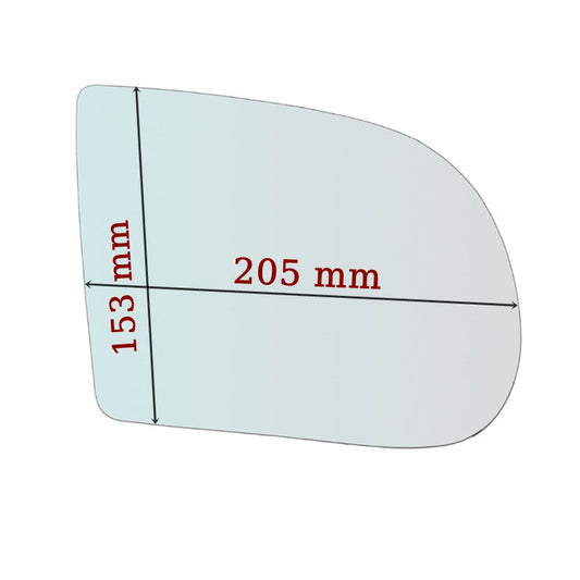 Vitre rétroviseur côté GAUCHE pur Chevrolet Blazer depuis 1997-2005 GALLO RETROVISORI