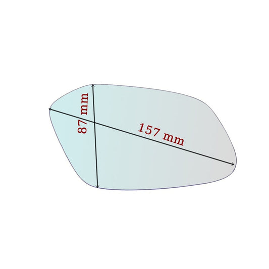 Vitre rétroviseur côté DROIT Moto SYM CITYCOM 300 - www.glass-europa.com