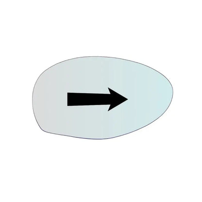 Vitre rétroviseur côté DROIT pur Alfa Romeo 147 depuis 2000-2008 - MIROIRS-AUTO2004