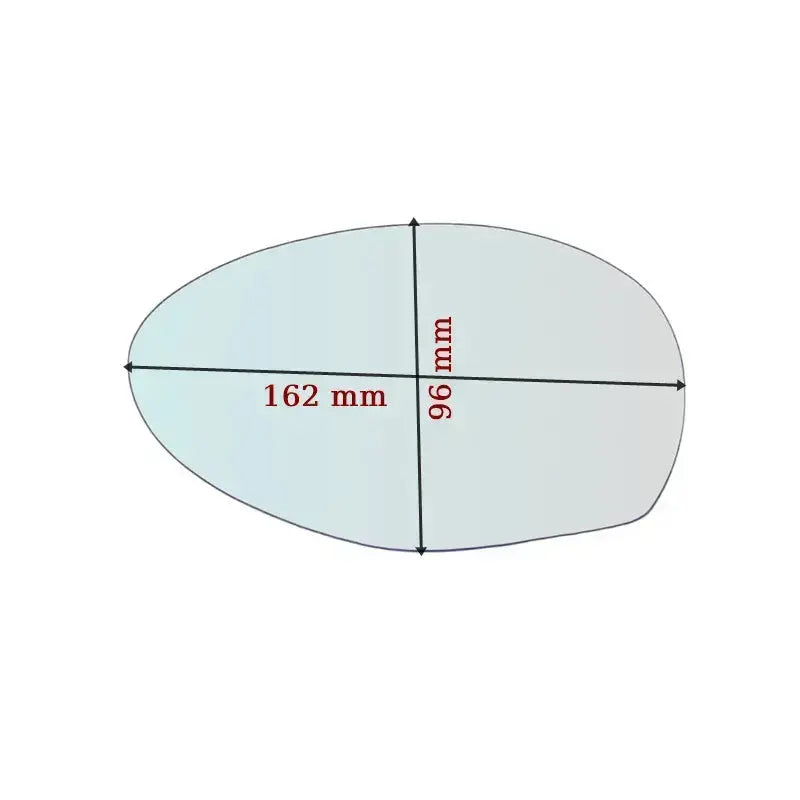 Vitre rétroviseur côté DROIT pur Alfa Romeo 147 depuis 2000-2008 - MIROIRS-AUTO2004