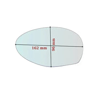 Vitre rétroviseur côté DROIT pur Alfa Romeo 147 depuis 2000-2008 - MIROIRS-AUTO2004
