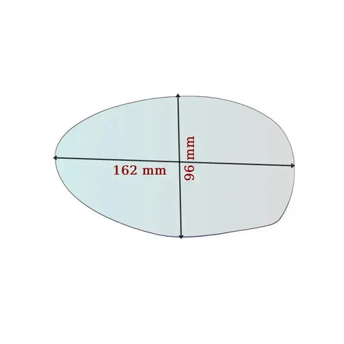 Vitre rétroviseur côté DROIT pur Alfa Romeo 147 depuis 2000-2008 - MIROIRS-AUTO2004