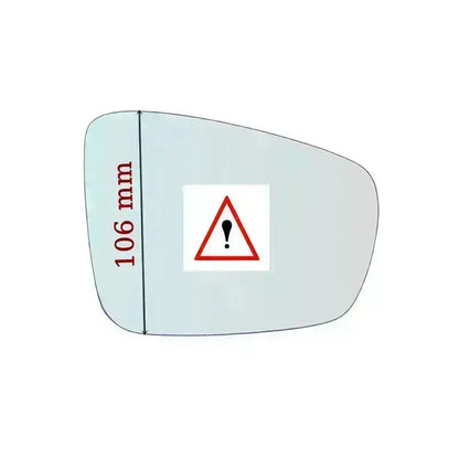 Vitre rétroviseur côté DROIT pur Skoda Rapid (NH3) depuis 2012> - MIROIRS-AUTO2004