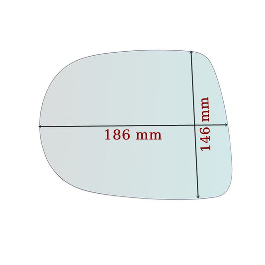 Miroir De Rechange côté GAUCHE pur Lexus RX (L1) depuis 2008>201 GALLO RETROVISORI