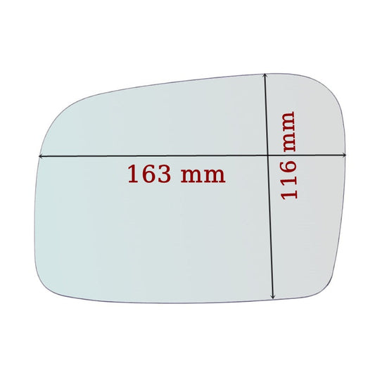 Vitre rétroviseur côté GAUCHE pur Subaru Outback II (BL) depuis 2003-2010 GALLO RETROVISORI