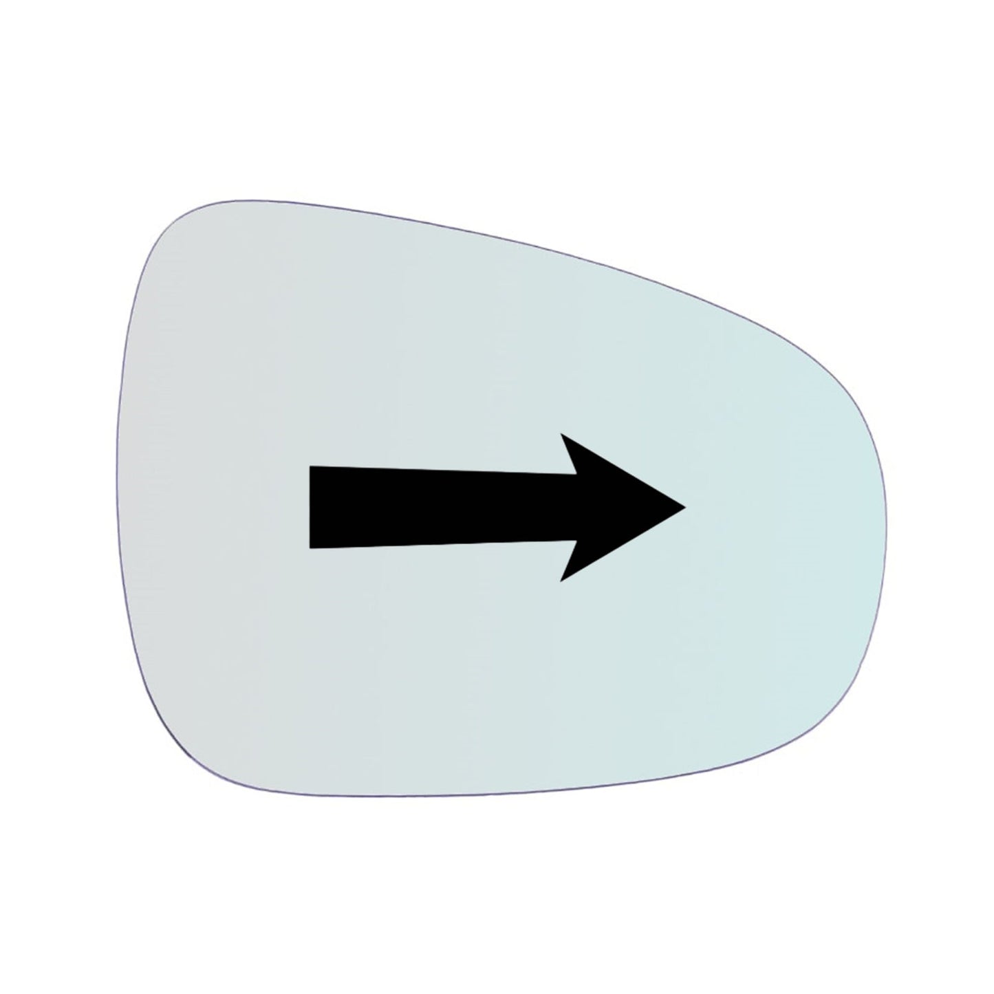 Vitre rétroviseur côté DROIT pur Lexus CT (ZWA10) depuis 2010> GALLO RETROVISORI