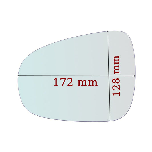 Vitre rétroviseur côté DROIT pur Lexus CT (ZWA10) depuis 2010> GALLO RETROVISORI