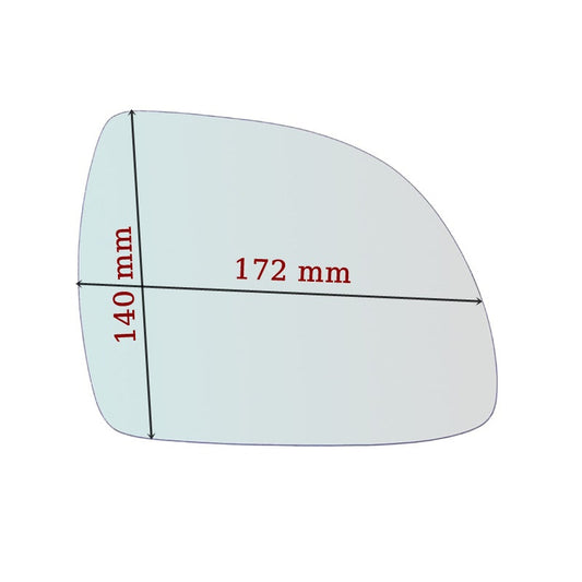 Vitre rétroviseur côté GAUCHE pur Ssangyong Rexton (GAB) depuis 2002-2012 (Copia) GALLO RETROVISORI