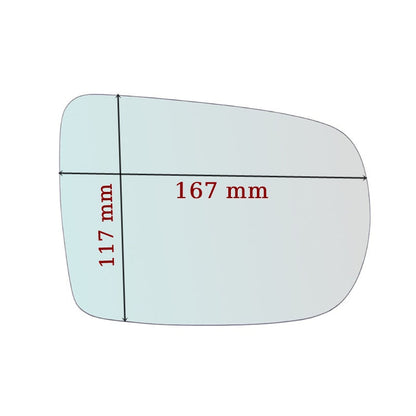 Vitre rétroviseur côté GAUCHE pur Subaru Legacy IV (BL) depuis 2003-2009 GALLO RETROVISORI