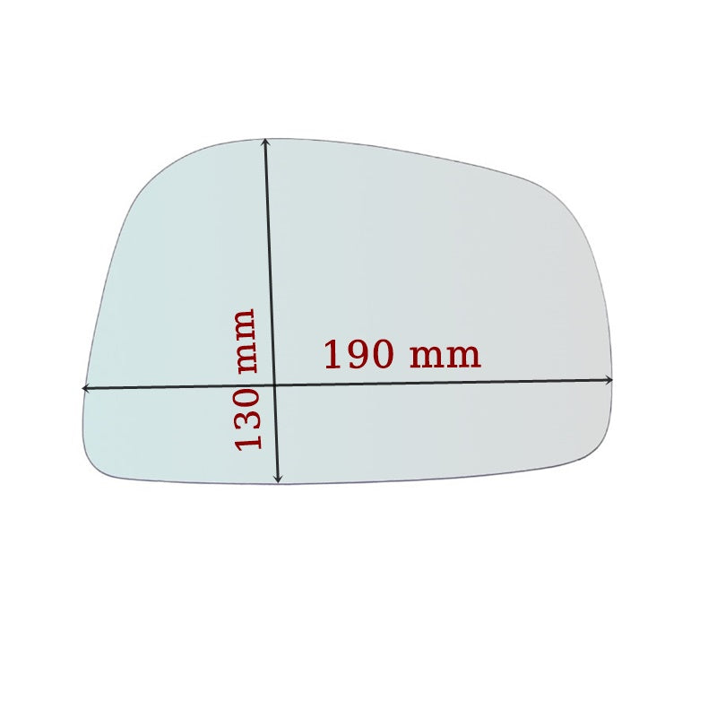 Vitre rétroviseur côté GAUCHE pur Ssangyong Musso (FJ) dal 1993-2005 GALLO RETROVISORI