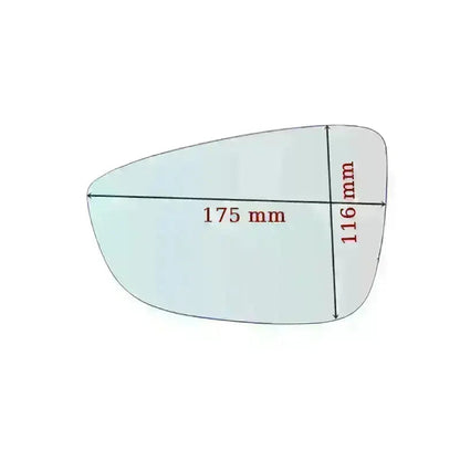 Vitre Miroir Asphérique GAUCHE pur Volkswagen Beetle II depuis 2011> GALLO RETROVISORI