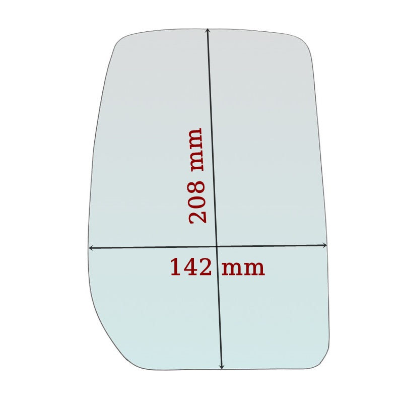 Vitre rétroviseur côté GAUCHE pur Ford Transit II depuis 2000-2006 GALLO RETROVISORI