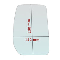 Vitre rétroviseur côté GAUCHE pur Ford Transit II depuis 2000-2006 GALLO RETROVISORI