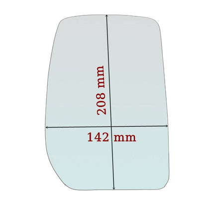 Vitre rétroviseur côté GAUCHE pur Ford Transit II depuis 2000-2006 GALLO RETROVISORI