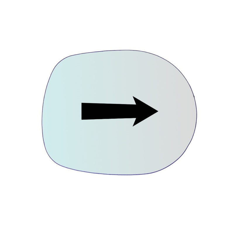 Vitre rétroviseur côté DROIT Moto Piaggio COSA - www.glass-europa.com