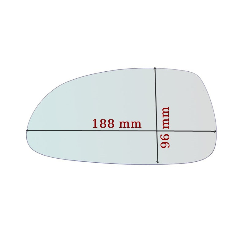 Vitre rétroviseur côté GAUCHE pur Daewoo Nubira depuis 2005-2009 GALLO RETROVISORI