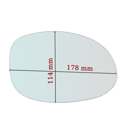 Vitre rétroviseur côté GAUCHE pur Chrysler PT-Cruiser depuis 2000-2010 GALLO RETROVISORI