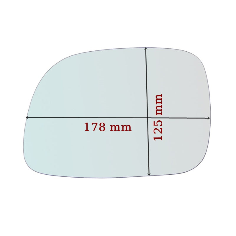 Vitre rétroviseur côté GAUCHE pur Chrysler Voyager IV (RG) depuis 1999-2008 GALLO RETROVISORI