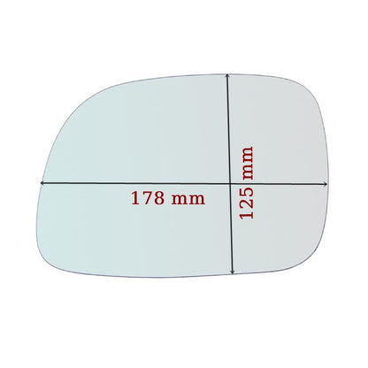 Vitre rétroviseur côté GAUCHE pur Chrysler Voyager IV (RG) depuis 1999-2008 GALLO RETROVISORI