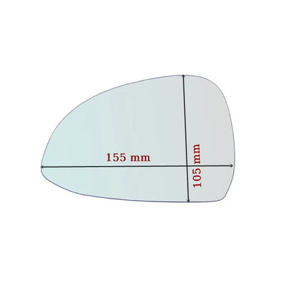 Vitre rétroviseur côté DROIT pur Porsche 911 (991) depuis 2011> - MIROIRS-AUTO2004