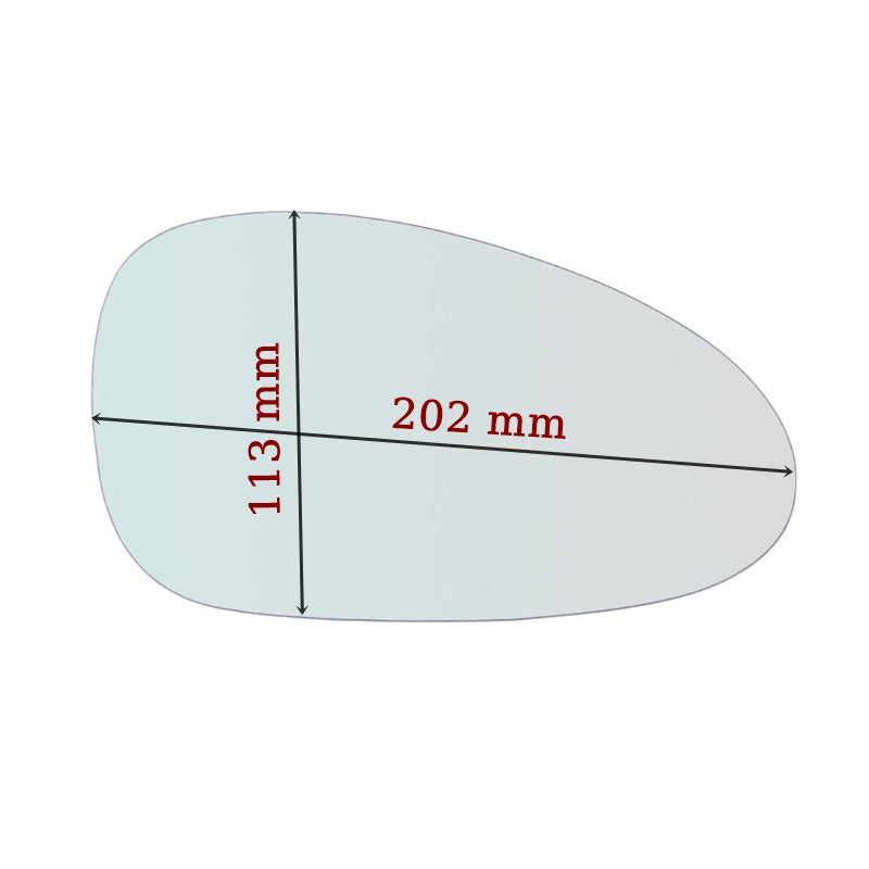 Vitre rétroviseur côté GAUCHE pur Porsche Boxter (987) depuis 2004-2011 GALLO RETROVISORI