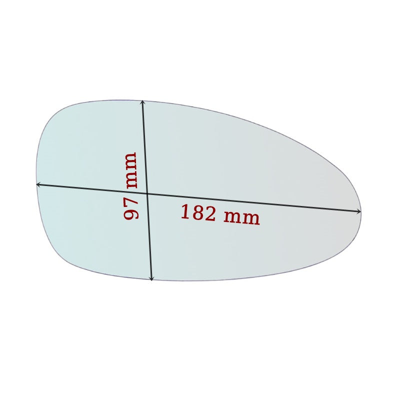 Vitre rétroviseur côté GAUCHE pur Porsche Carrera GT (980) depuis 2003-2006 GALLO RETROVISORI